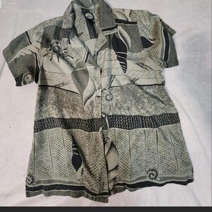 Tommy Bahama Vintage Silk Seashell Shirt | Coastal Grandpa Aesthetic Med